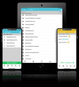 eDOCS mobile app RealTime-CTMS clinical trial management system studies